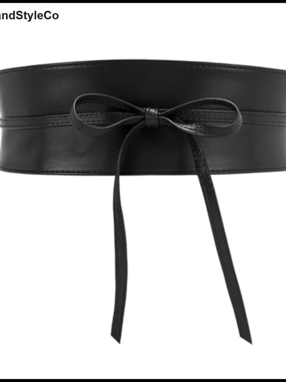 Women's Obi Waist Belt Faux Leather Wide Wrap Self Tie Bowknot Dress Belt